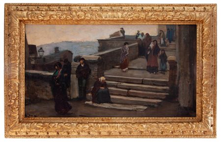 Vincenzo de Stefani Verona 1859 – Venezia 1937 Scena di vita quotidiana