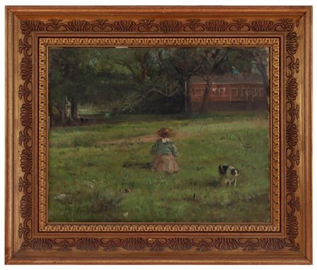 Eugenio Scorzelli Buenos Aires 1890 – Napoli 1960 Bambina nel parco