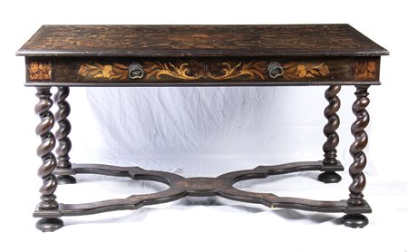 Scrittoio olandese in legno di mogano - XIX secolo