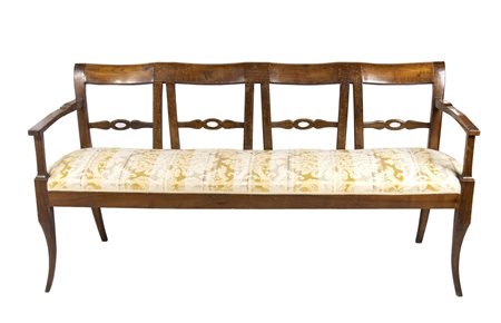 Divano toscano in noce - XIX secolo