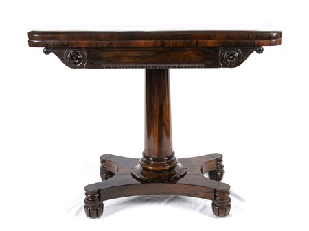 Tavolo da gioco William IV inglese - 1830-1840