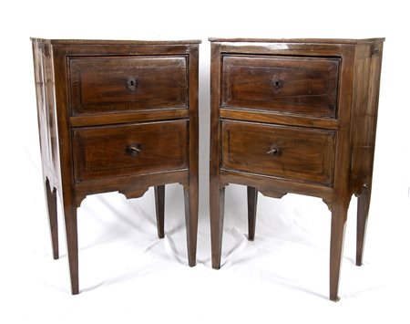 Coppia comodini italiani - prima metà XIX secolo