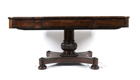 Tavolo da gioco William IV inglese - 1830-1840