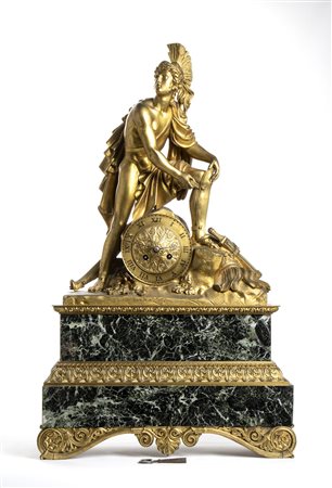 Orologio da tavolo in bronzo - Francia, inizio XIX secolo
