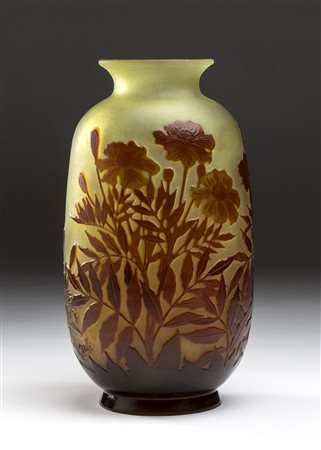 Vaso in vetro -  Émile Gallé (1846-1904) - Nancy