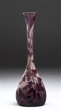 Vaso siliflore in vetro -  Émile Gallé (1846-1904) - Nancy