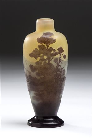 Vaso  in vetro -  Émile Gallé (1846-1904) - Nancy