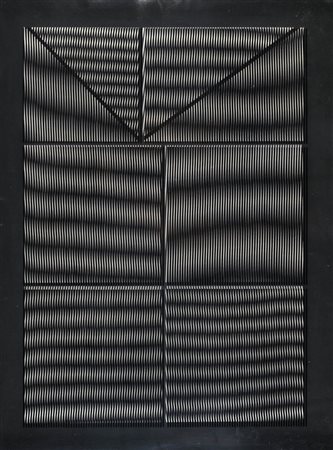 ALBERTO BIASI 1937 Senza titolo, 1973 Serigrafia su tavola e plexiglass...