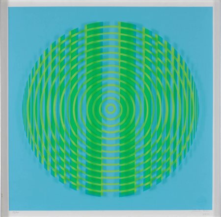 ALBERTO BIASI 1937 Senza titolo, 1973 Serigrafia su carta e plexiglass...