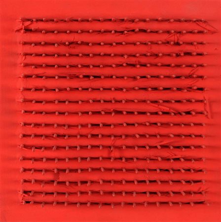 BERNARD AUBERTIN 1934 " Tableau clous ", 1970 Pittura e chiodi applicati su...