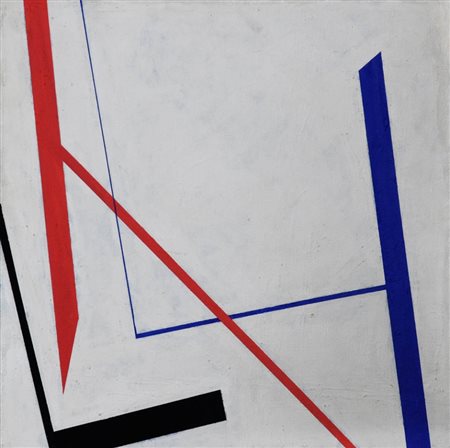 GIANFRANCO PARDI 1933 - 2012 " Diagonale ", 1982 Olio su tela, cm. 50 x 50...