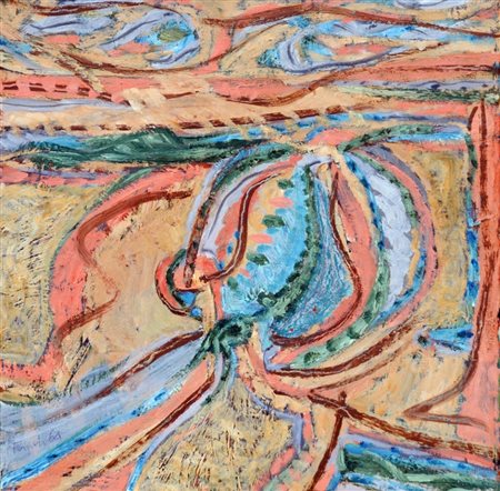 ATTILIO FORGIOLI 1933 Senza titolo, 1964 Olio su tela, cm. 50 x 50 Firmato e...