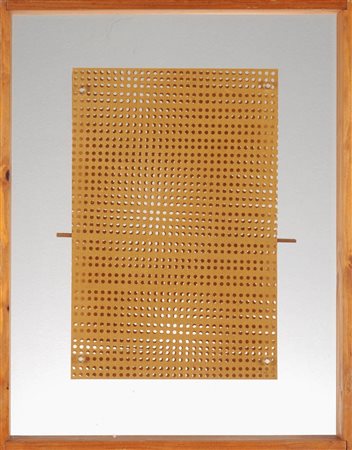 ALBERTO BIASI 1937 " Trama ", 1959 Assemblaggio, cartoni forati sovrapposti...