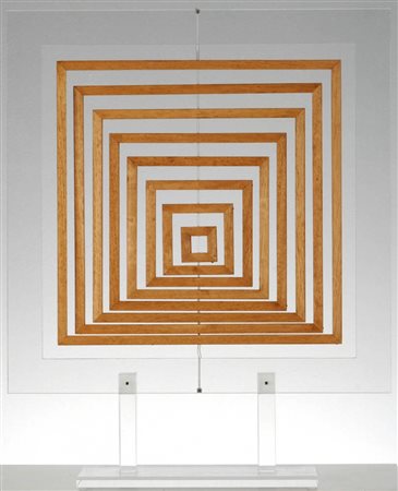 ENNIO CHIGGIO 1938 " Quadrati rotanti ", 1961/1969 Scultura in plexiglass e...