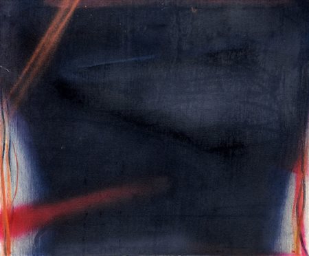 CLAUDIO OLIVIERI 1934 Senza titolo, 1970 Olio su tela, cm. 54 x 65 Firmato e...