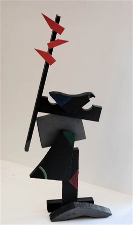 SERGIO DANGELO 1932 " Muschio ", 1992 Scultura in legno, cm. 62 x 20 x 8...