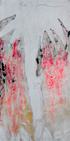 MARIO SCHIFANO 1934 - 1988 Senza titolo, 1976/78 Smalto su tela, cm. 200 x...