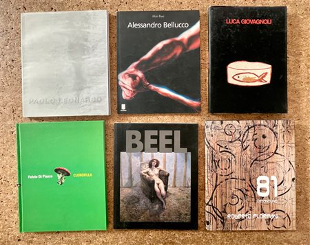 ARTISTI ITALIANI E INTERNAZIONALI DEL DOPOGUERRA - Lotto unico di 6 cataloghi