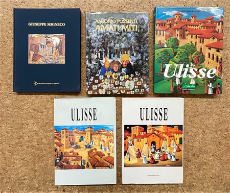 PITTURA FIGURATIVA ITALIANA DEL DOPOGUERRA Lotto unico di 5 cataloghi:...