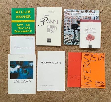 ARTISTI ITALIANI E INTERNAZIONALI DEL DOPOGUERRA - Lotto unico di 9 cataloghi