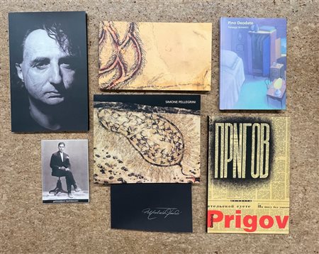 ARTISTI ITALIANI E INTERNAZIONALI DEL DOPOGUERRA - Lotto unico di 7 cataloghi