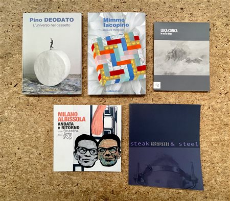 ARTISTI ITALIANI DEL DOPOGUERRA - Lotto unico di 5 cataloghi