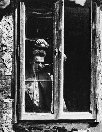 Paolo Monti (1908-1982)  - Senza titolo (Ragazzo alla finestra), 1950s