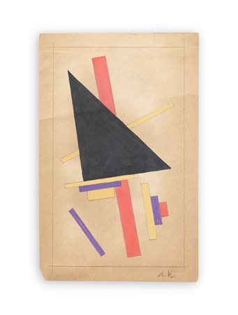 LAZAR KHIDEKEL (1904-1986) - Composizione Suprematista, collocabile intorno agli anni '20