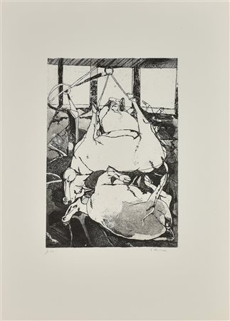 Fernando Farulli FIRENZE, 4 NOVEMBRE 1966 (IV) acquaforte acquatinta su...