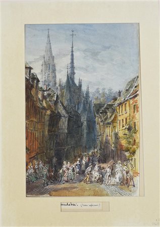 Scuola francese della fine del XIX - inizi XX secolo CAUDEBEC. SEINE...