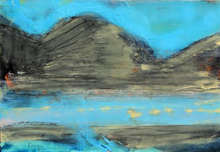 FRANGI Giovanni (Milano 1959) Filicudi tecnica mista su cartoncino, cm. 35 x...