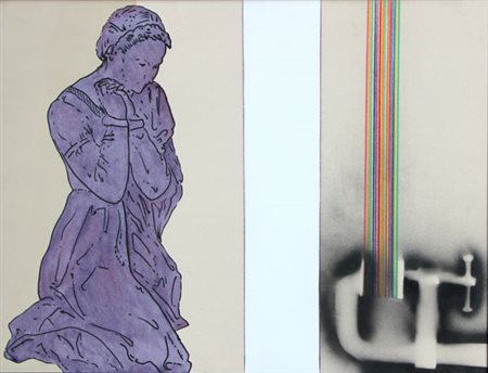 MAMBOR Renato (Roma 1936) Colore staffato, 2005 tecnica mista su tela...