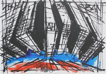 BERTI Vinicio (Scandicci 1921 - Firenze 1991) Senza titolo, 1986 tecnica...