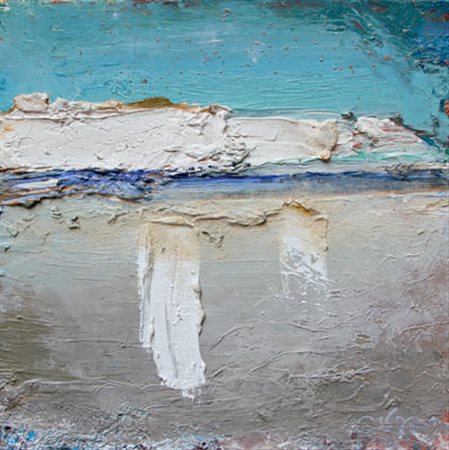 VELASCO (Bellano (Lc) 1960) Salina, 2004 olio su tela, cm. 40 x 40 Autentica...