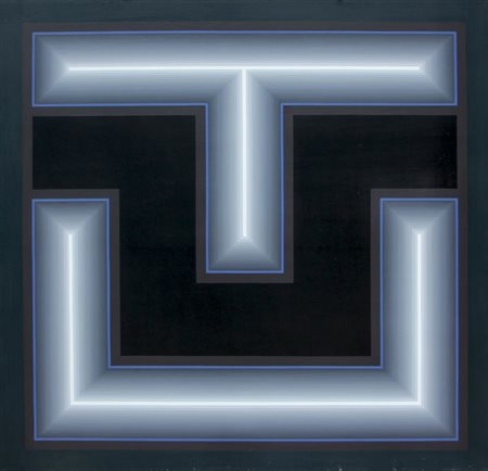 SERNAGLIA Rino (Montebelluna, 1936) Rapporto positivo-negativo, 1973 acrilico...