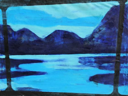 FRANGI Giovanni (Milano 1959) Gianluca a Samos, 2004 olio su tela, cm. 90 x...