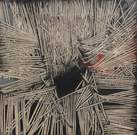 SCANAVINO Emilio (Genova 1922 - Milano 1986) Tramatura, 1972 olio su tela,...