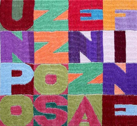 BOETTI Alighiero (Torino 1940 - Roma 1994) Un pozzo senza fine, 1991 arazzo...