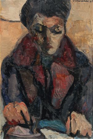 SANTOMASO Giuseppe (Venezia 1907 - Venezia 1990) Senza titolo, 1945 olio su...