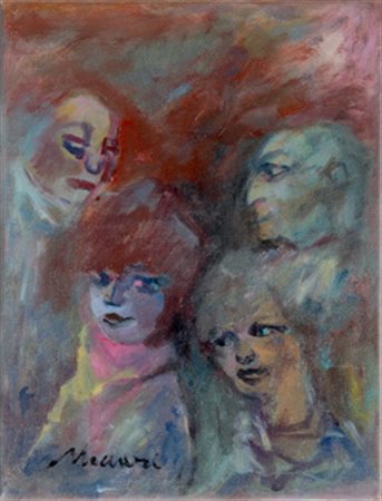MACCARI Mino (Siena 1898 - Roma 1989) Senza titolo, anni 80 olio su tela, cm....