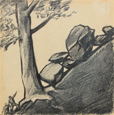 SIRONI Mario (Tempio Pausiana 1885 - Milano 1961) Verso la vetta, anni 30...