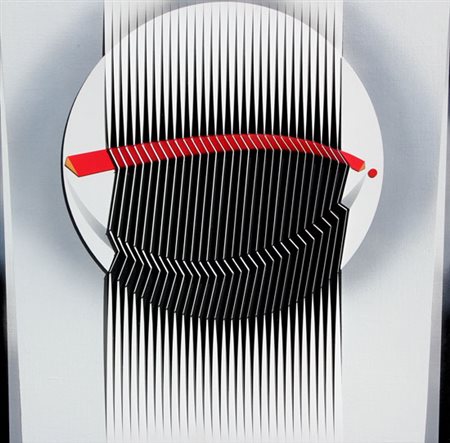 BIASI Alberto (Padova 1937) Politipo, 1996 lamelle di PVC e tecnica mista su...