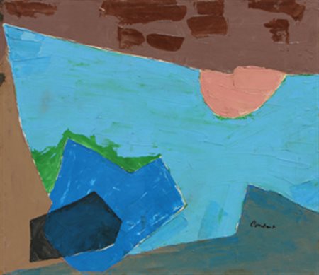 CONSTANT Anton Nieuwenhuys (Amsterdam, 1920 - 2005) Composizione in verde e...