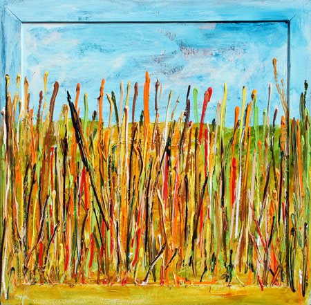 SCHIFANO Mario (Homs 1934 - Roma 1998) Senza titolo, 1985 smalto e acrilico...