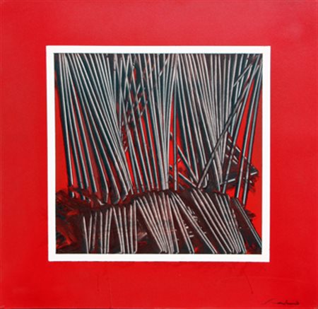 SCANAVINO Emilio (Genova 1922 - Milano 1986) Senza titolo, anni 80 acrilico...