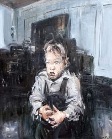 PAPETTI Alessandro (Milano 1958) Senza titolo olio su tela, cm. 100 x 80...