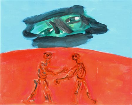 GUIDI Virgilio (Roma 1891 - Venezia 1984) La condizione umana, 1971 olio su...