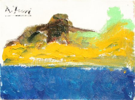 FUNI Achille (Ferrara 1890 - Appiano Gentile 1972) Montagna olio su tela, cm....