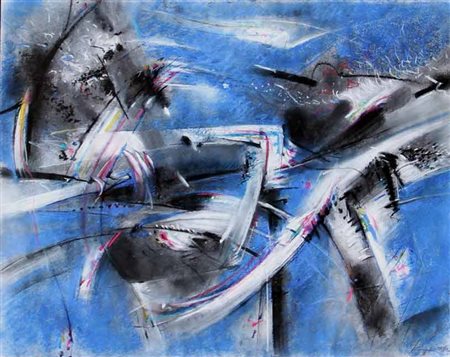 BERGAMO Renzo (Portogruaro, 1934) Senza titolo, 2004 tecnica mista su carta,...