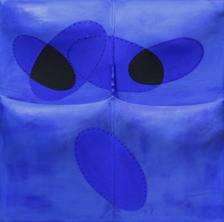 MARRA Max (Paola (CS), 1950) Cosmo in blu e nero, 2008 tecnica mista su tela...